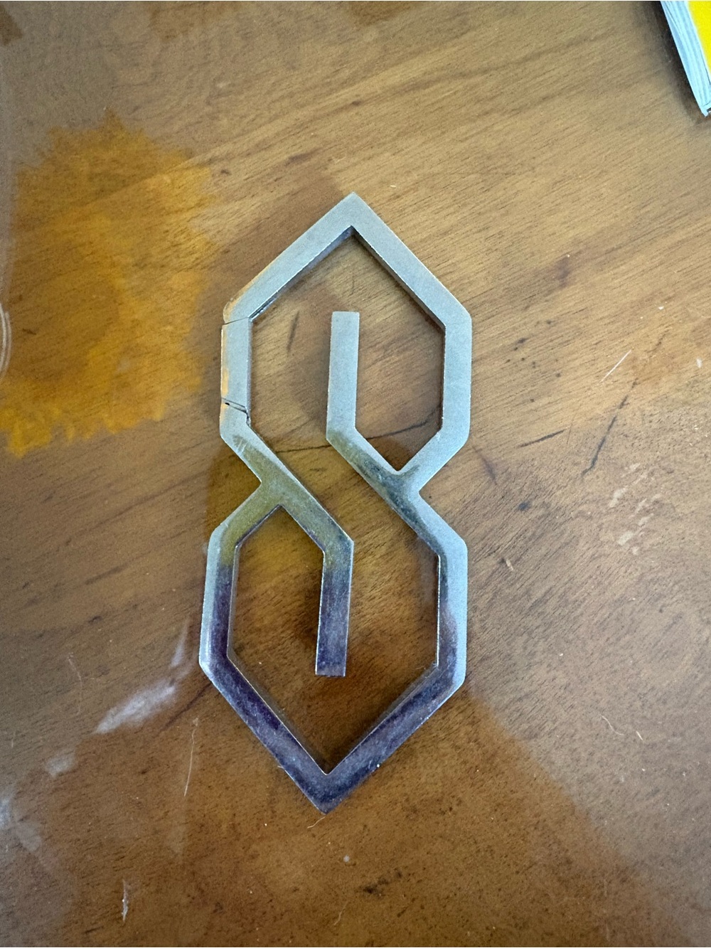 Old School S Key Ring